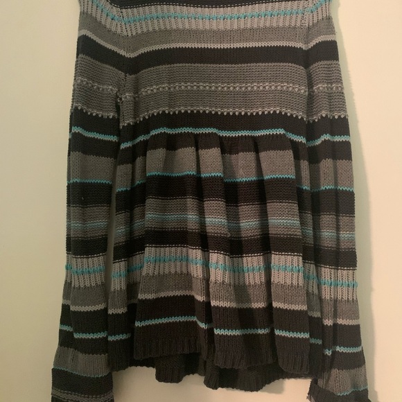 Free People Long Sleeve Striped Cardigan Sweater - Picture 4 of 4